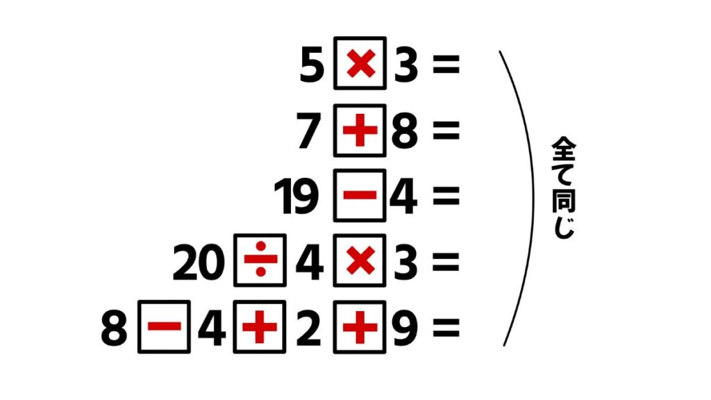 小学生向けの算数クイズ