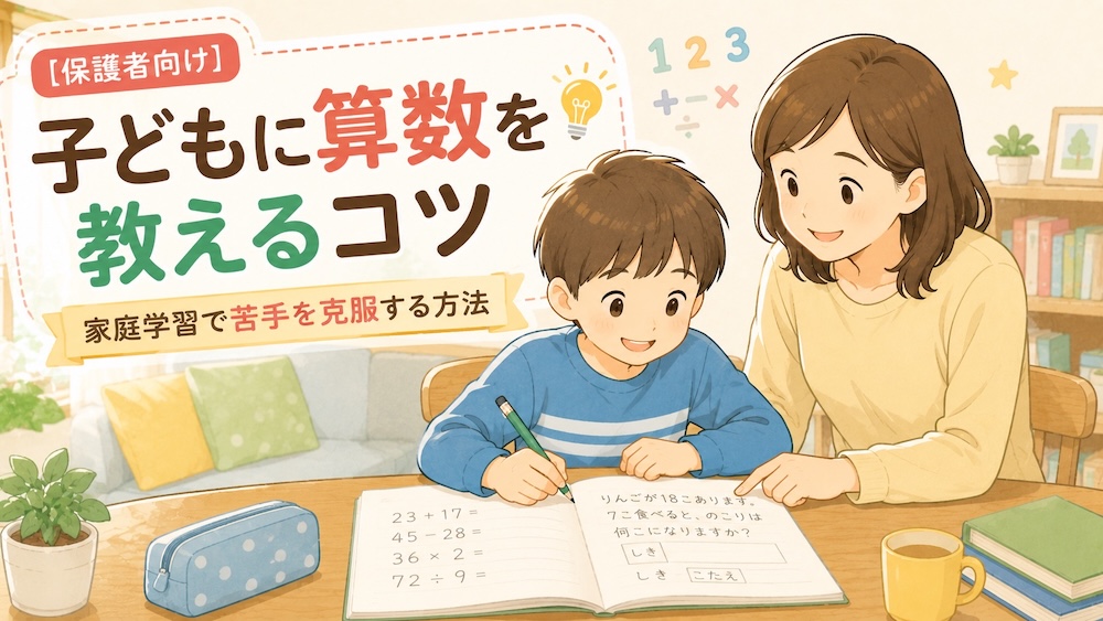 算数が苦手な子どもへの教え方