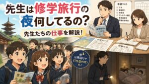 先生は修学旅行の夜何してるの?