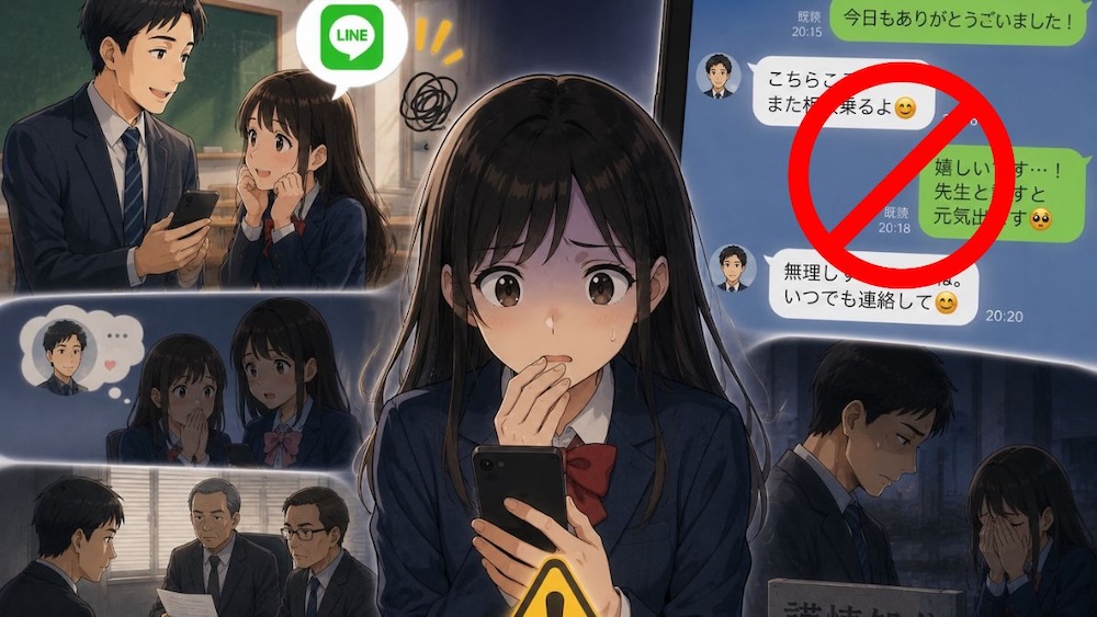先生と生徒はLINE交換していいの?