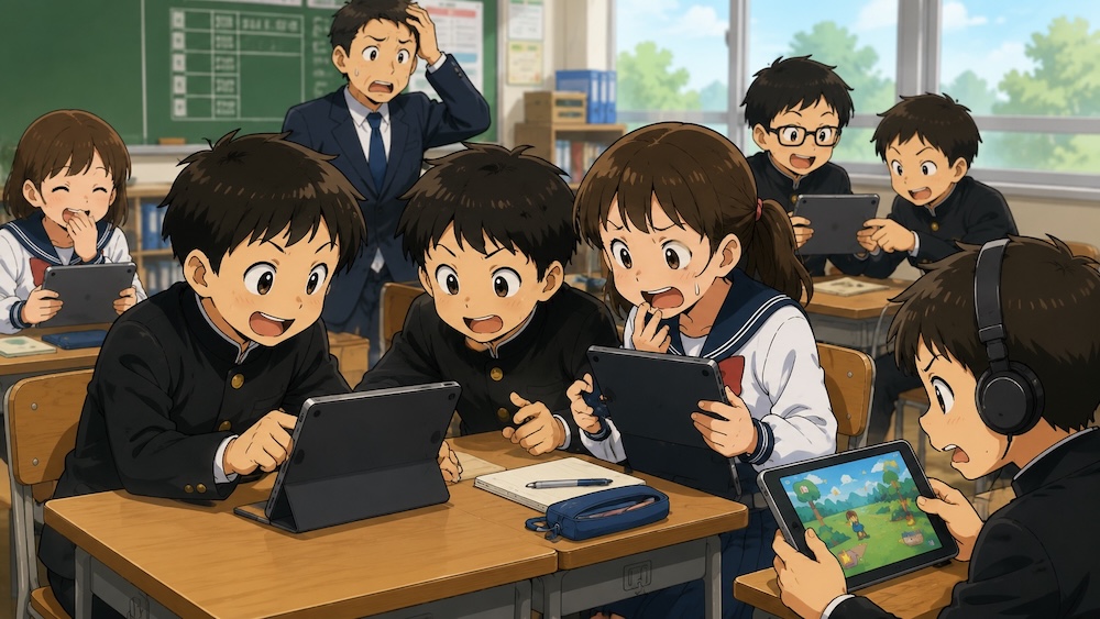学校のタブレットが原因で起きたトラブル