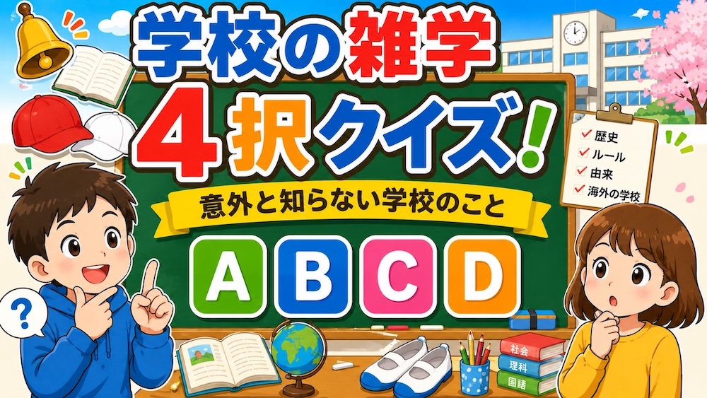 学校の雑学4択クイズ