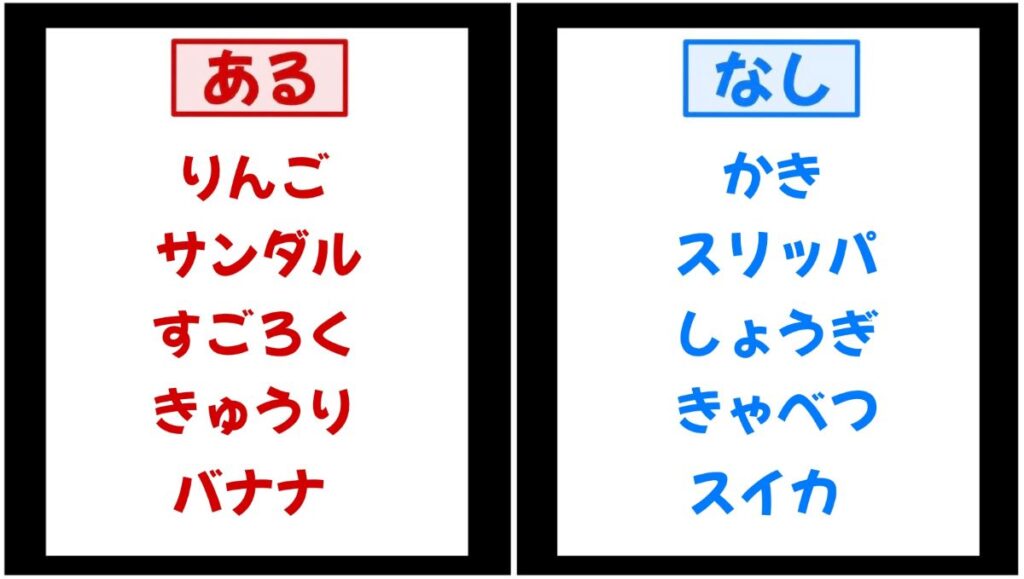 あるなしクイズの画像