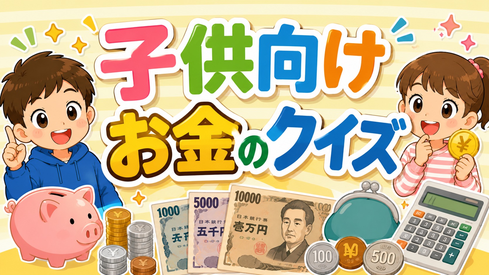 子供向けお金のクイズ