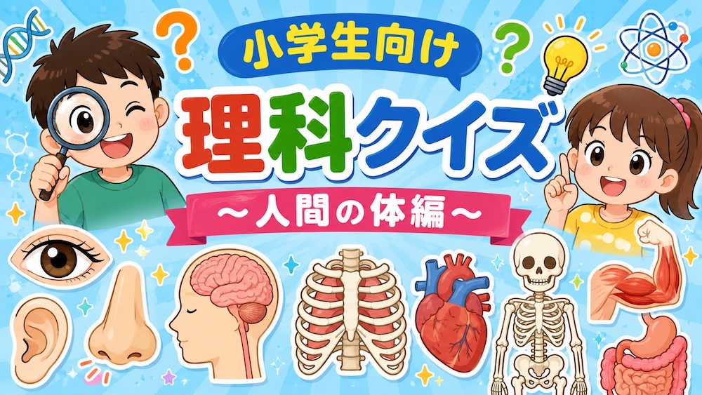 小学生向け理科クイズ〜人間の体編〜