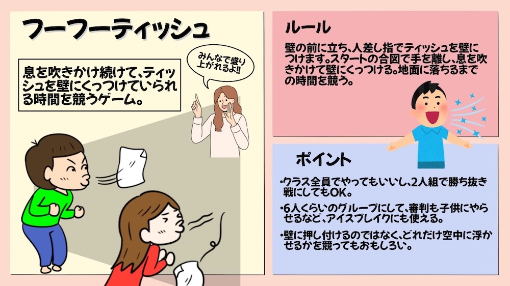 グループワークにおすすめのフーフーティッシュの画像