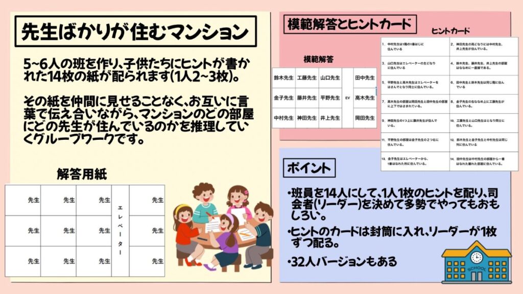 学級開きに最適なアクティビティの画像