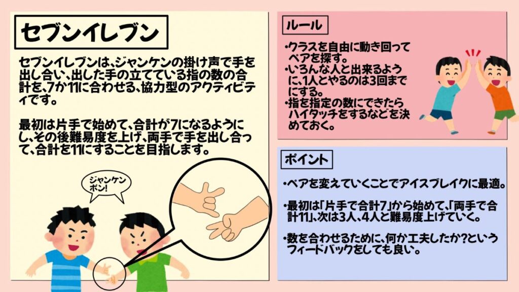 学級開きに最適なアクティビティの画像