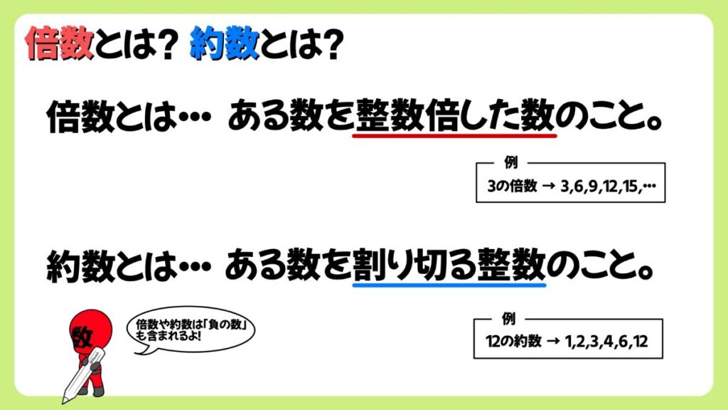 倍数と約数の解説