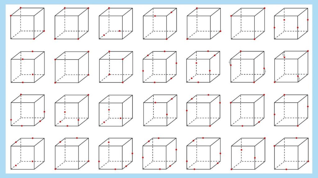 立方体の断面図の画像