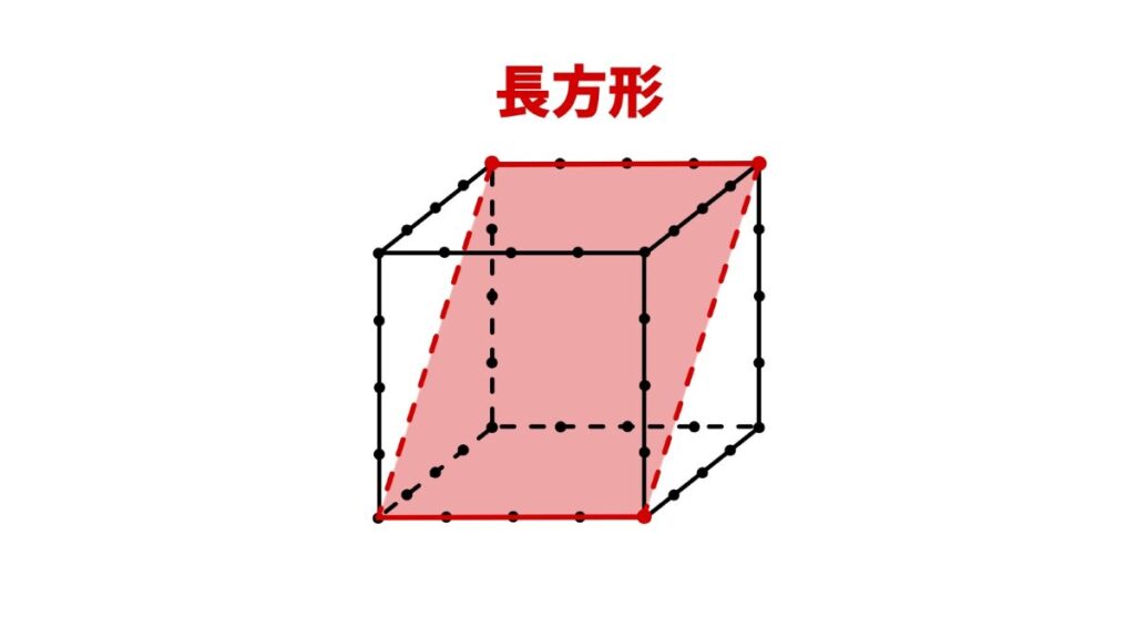立方体の断面図を答える問題