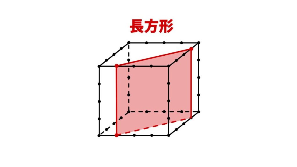 立方体の断面図を答える問題