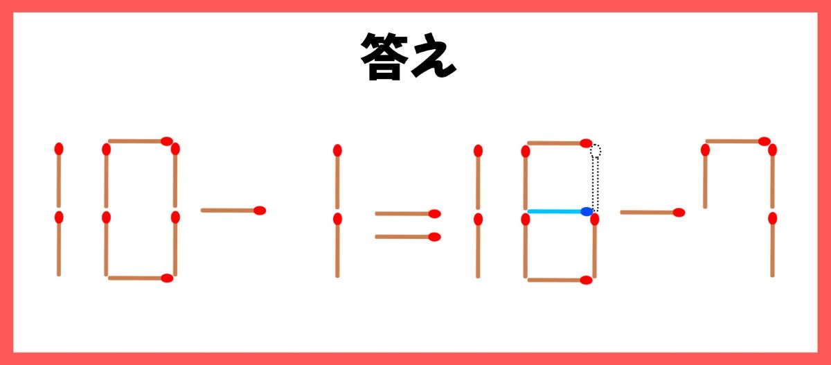 マッチ棒計算問題