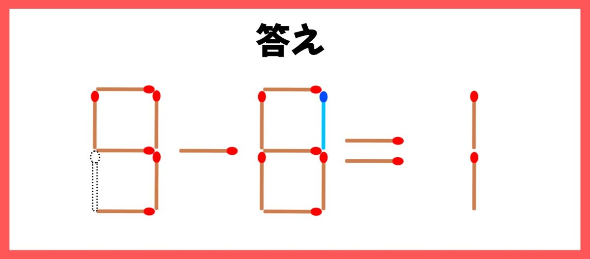 マッチ棒計算問題