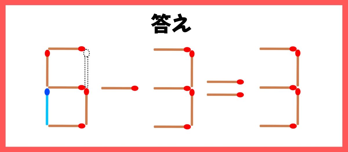 マッチ棒計算問題