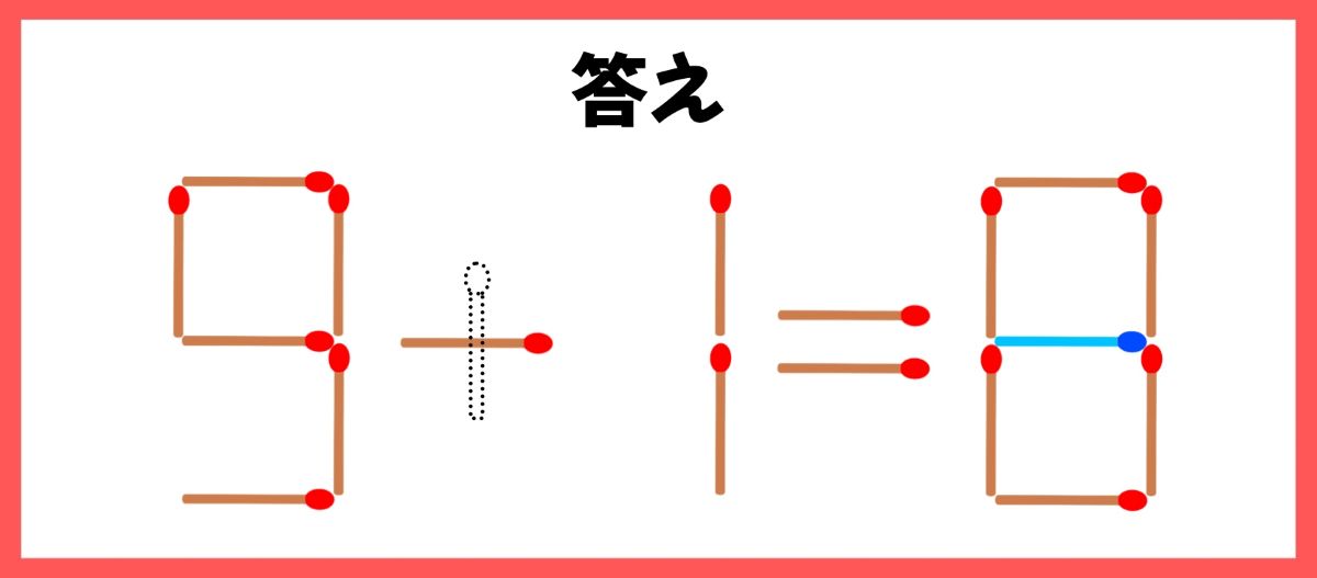 マッチ棒計算問題