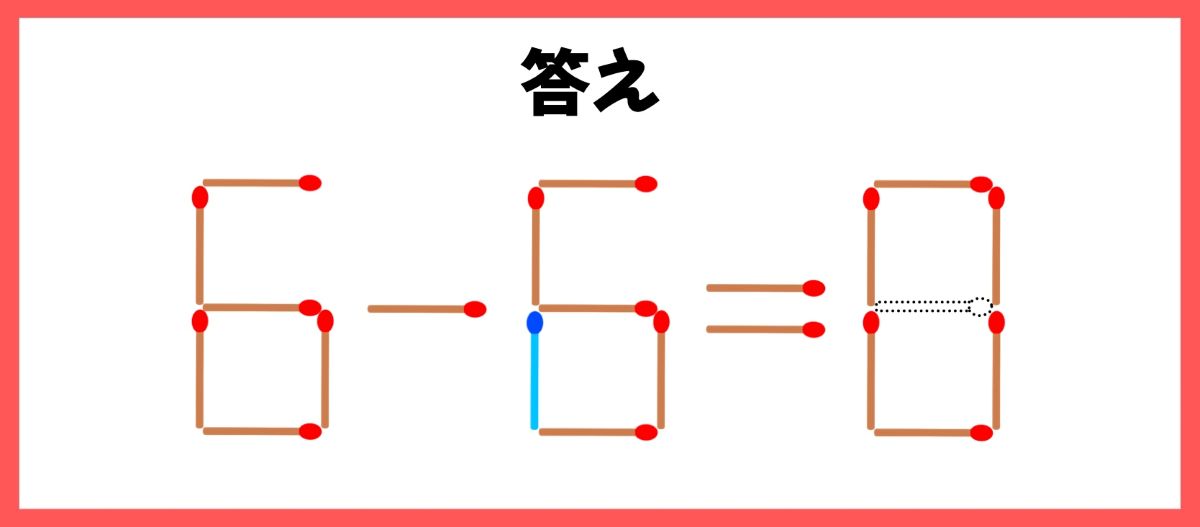マッチ棒計算問題