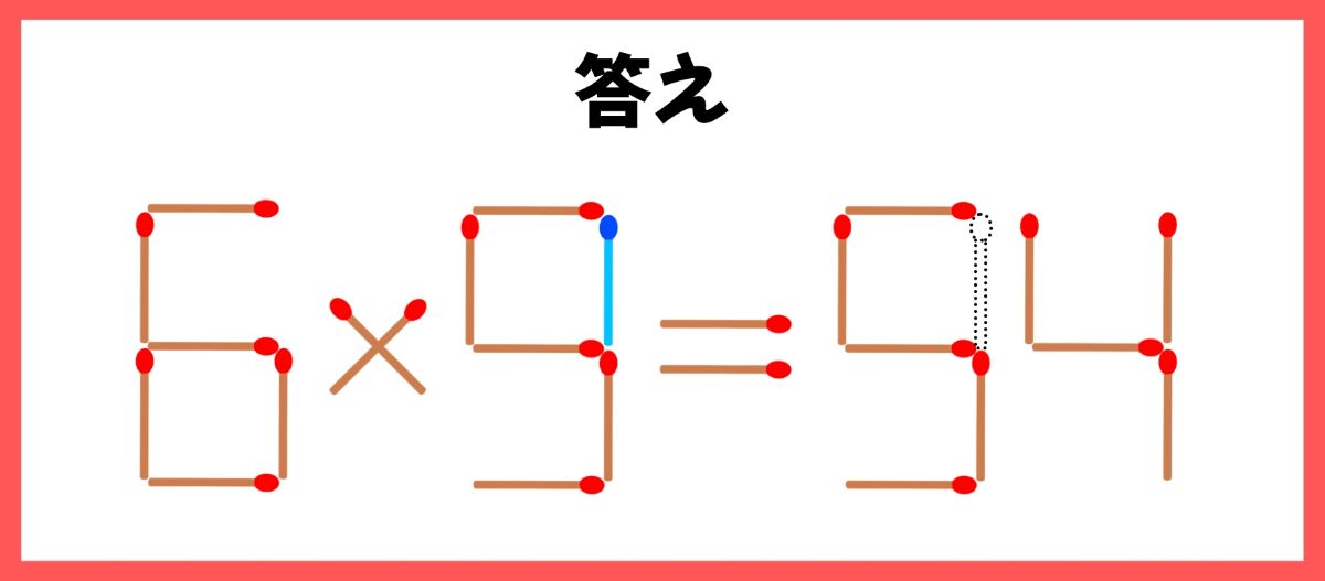マッチ棒計算問題