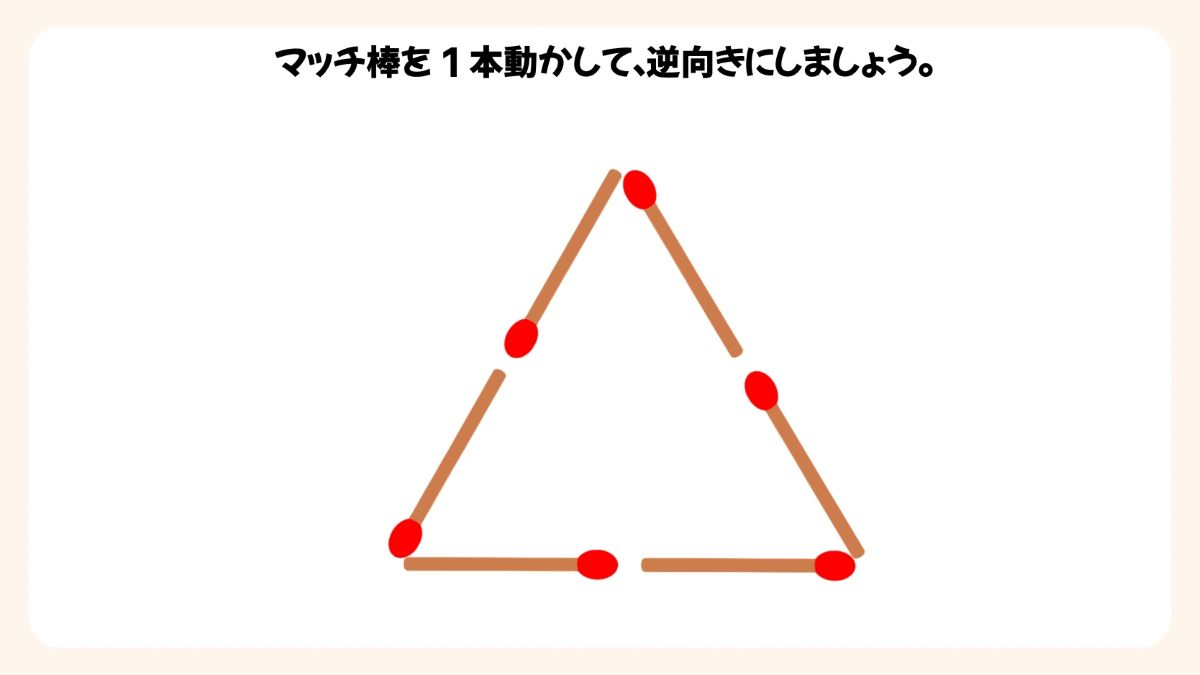 マッチ棒パズルクイズの画像