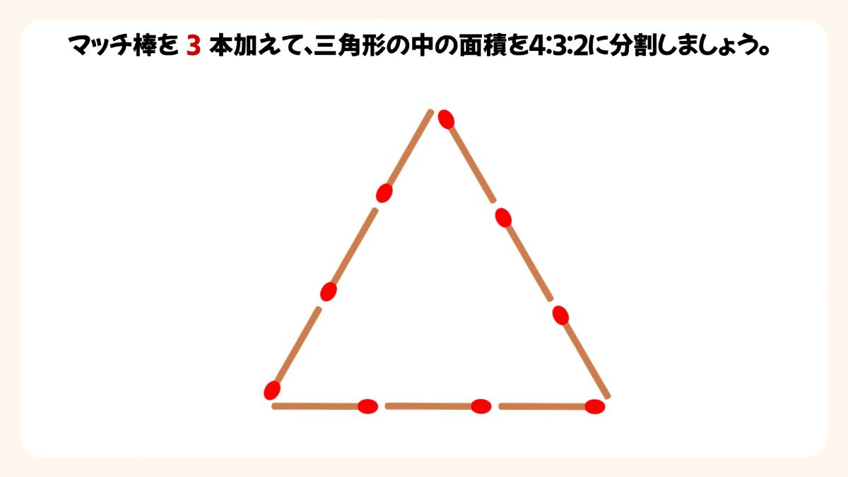マッチ棒パズルクイズの画像