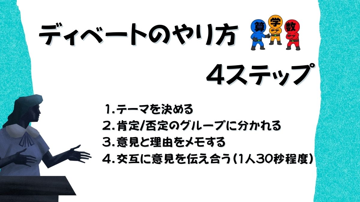 小学生向けディベートの4ステップ