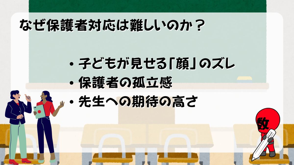 保護者対応はなぜ難しいのか