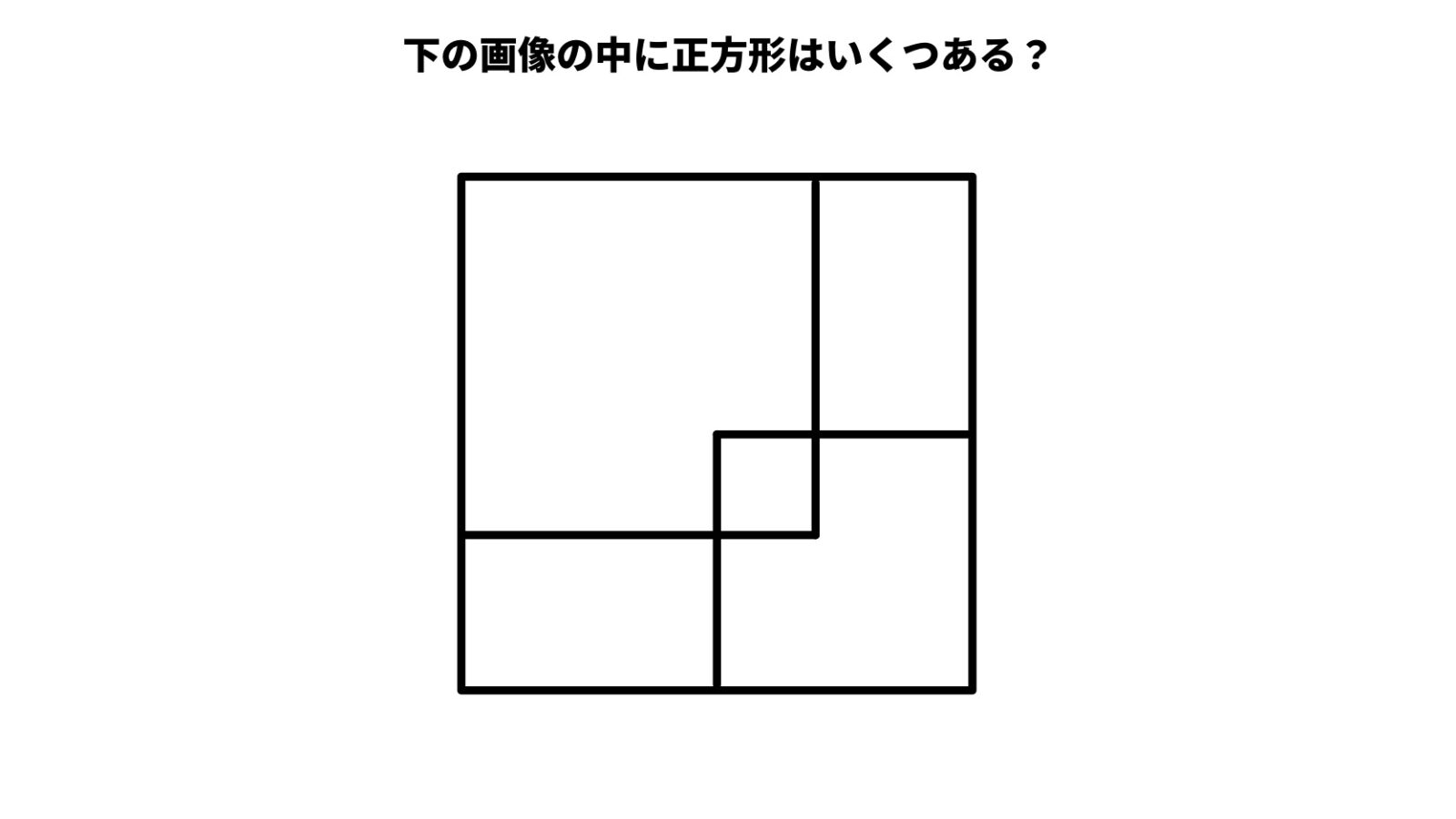正方形は何個ある?