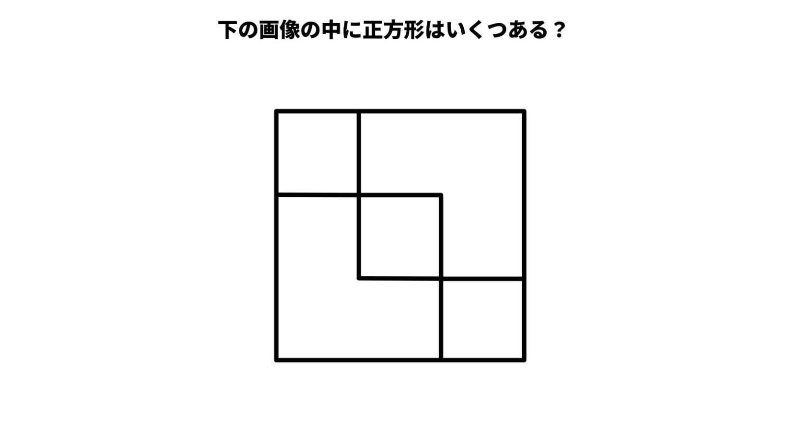 正方形は何個ある?