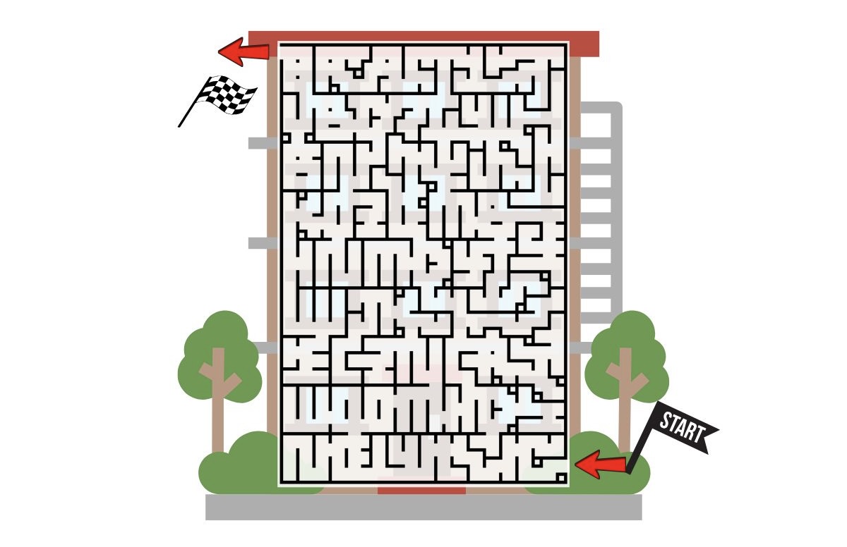 小学生向け迷路の問題