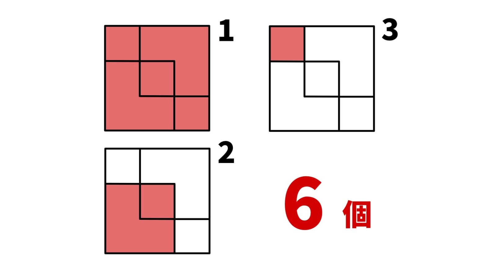 正方形は何個ある?
