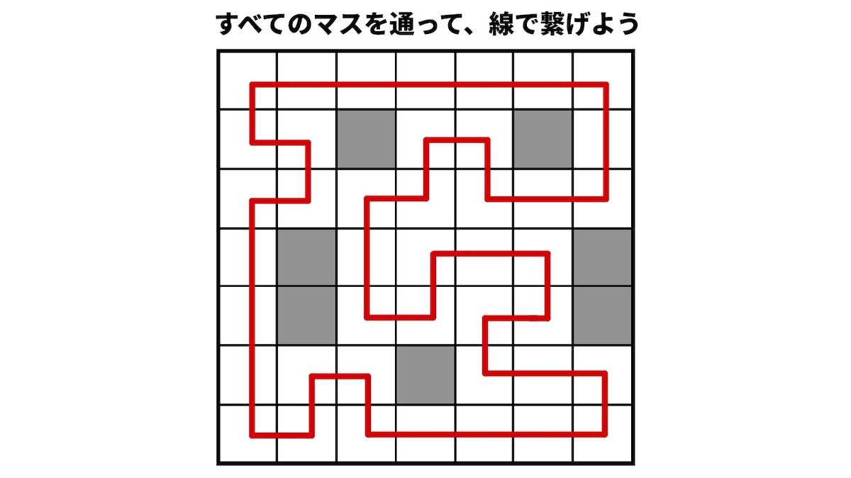 全てのマスを通ってゴールを目指す（全踏破迷路）の画像