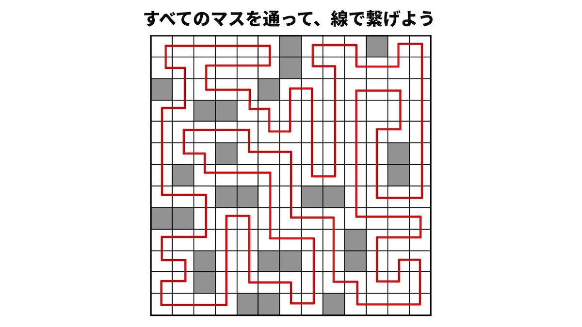 全てのマスを通ってゴールを目指す（全踏破迷路）の画像