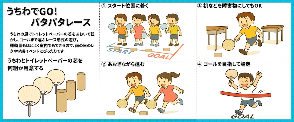 【幼児〜低学年向けレク】パタパタレース