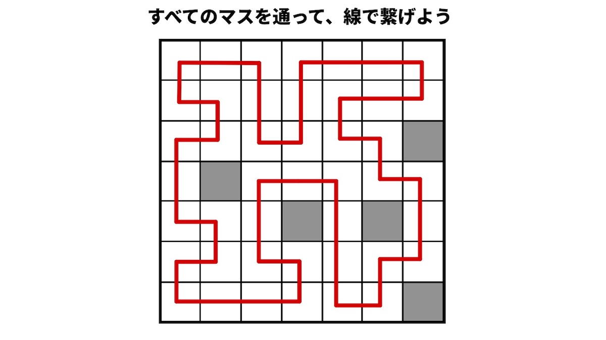 全てのマスを通ってゴールを目指す（全踏破迷路）の画像