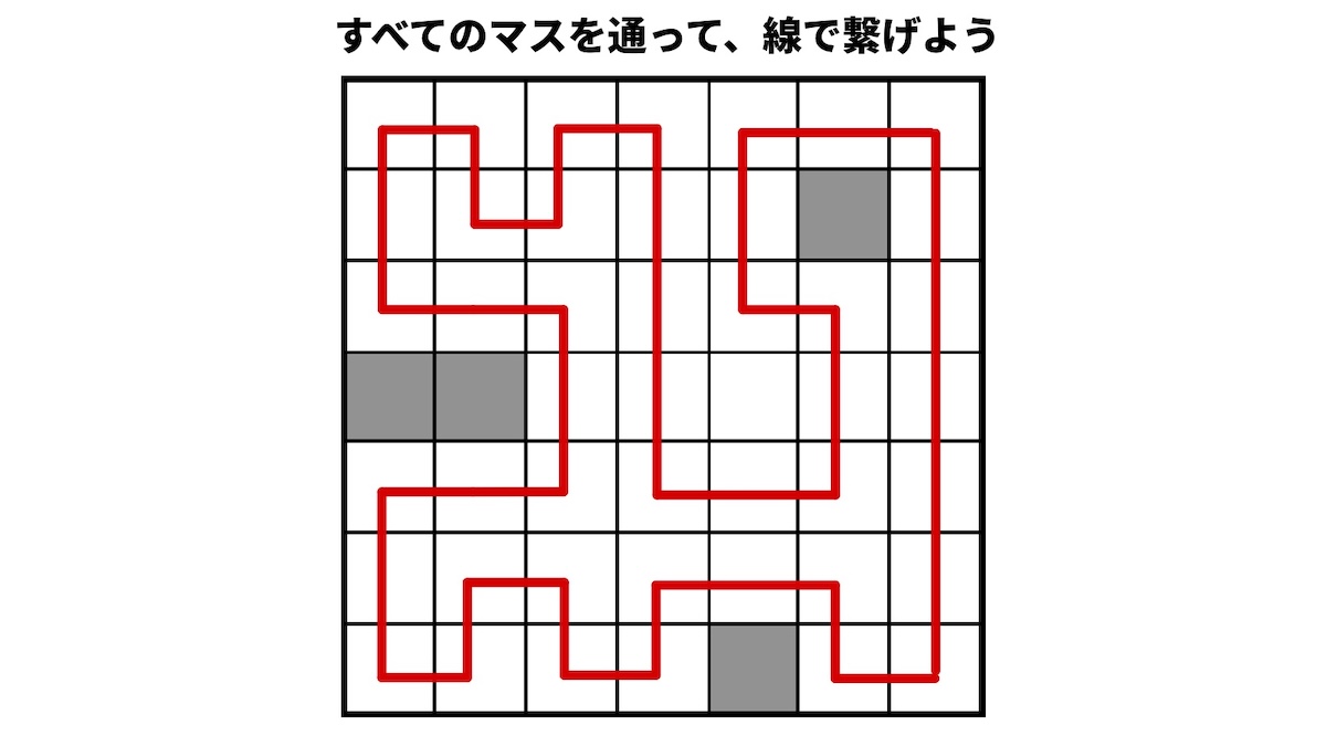 全てのマスを通ってゴールを目指す（全踏破迷路）の画像