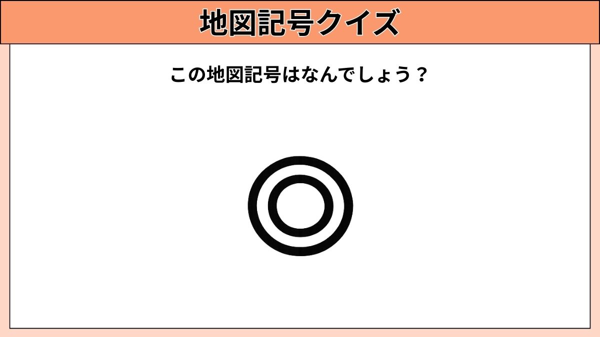 小中学生むけ地図記号クイズの画像