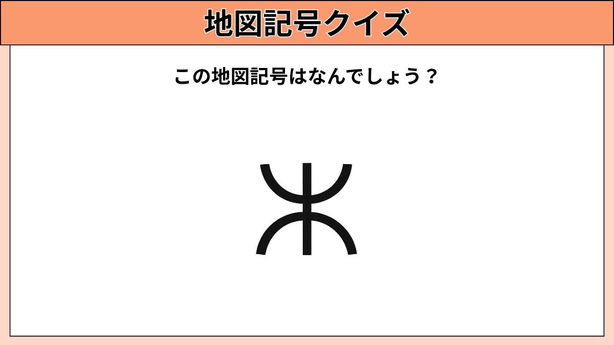 小中学生むけ地図記号クイズの画像