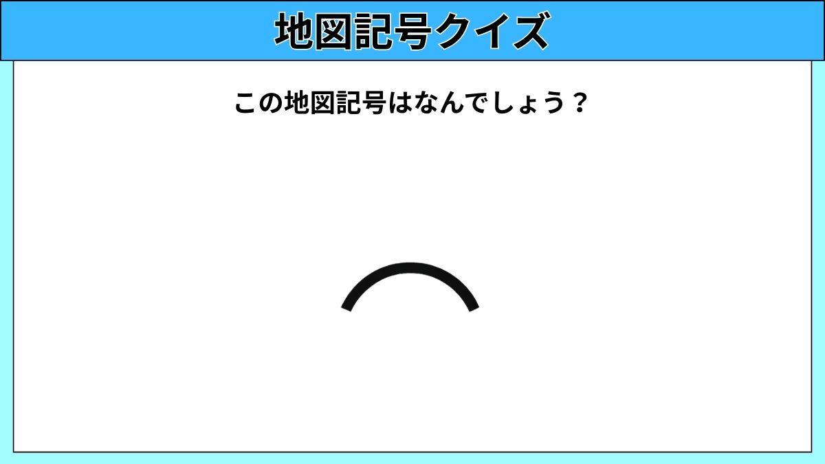 大人でも難しい地図記号クイズの画像