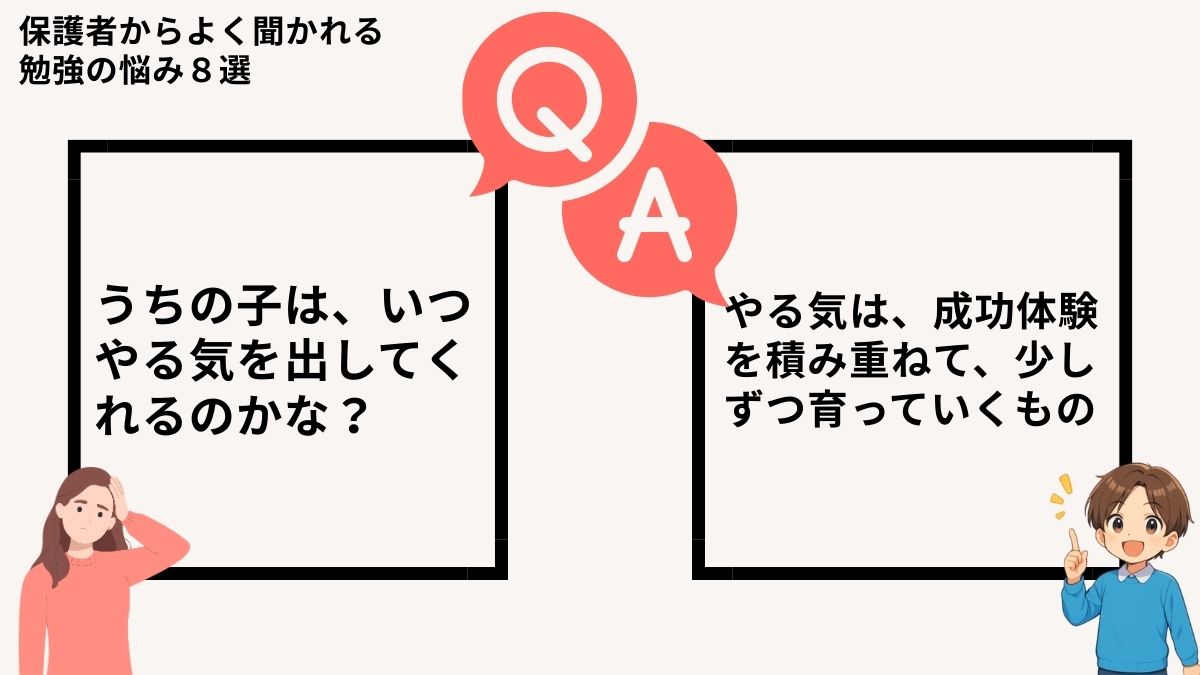うちの子は、いつやる気を出してくれるのかな？