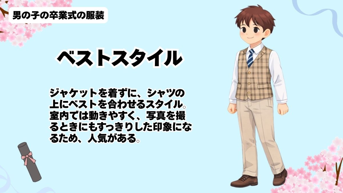 男の子の卒業式の服装の画像