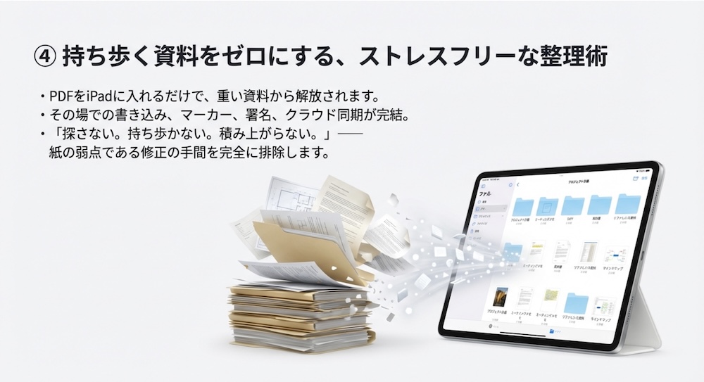 iPadに資料を入れる