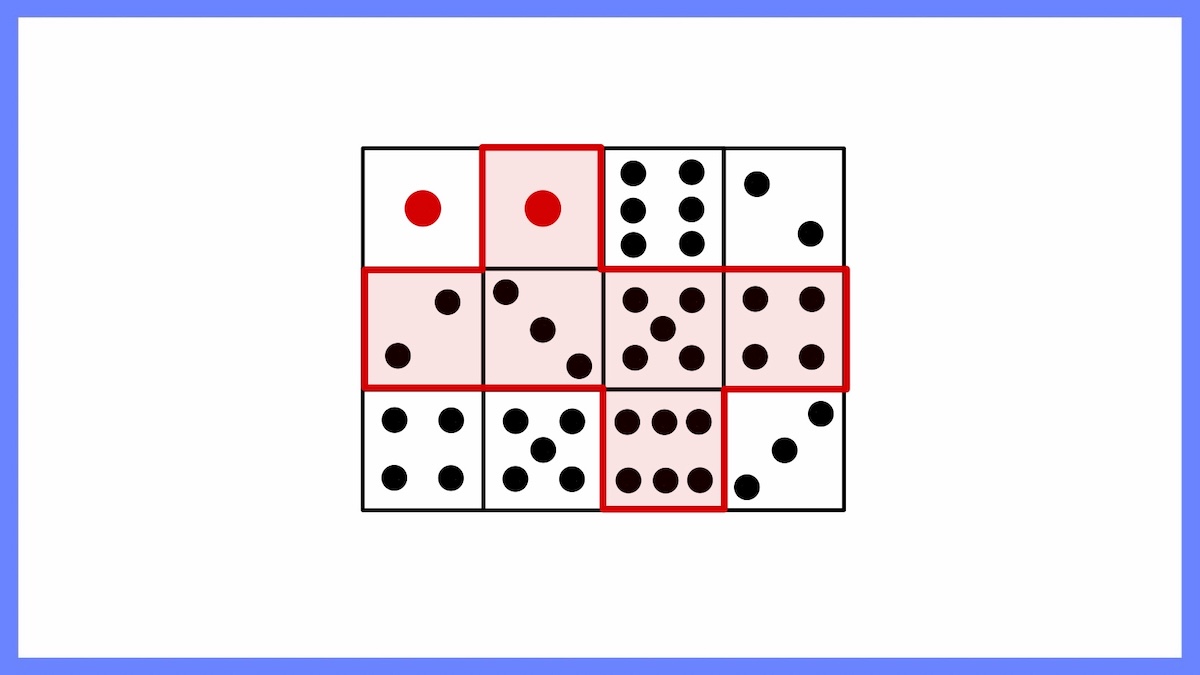 どう切り取るとサイコロになる？