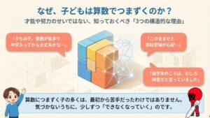 子どもが算数でつまずく理由の画像