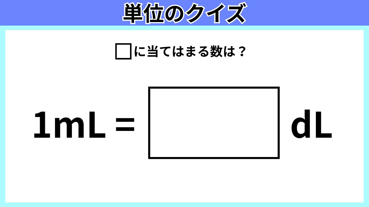 単位のクイズの画像