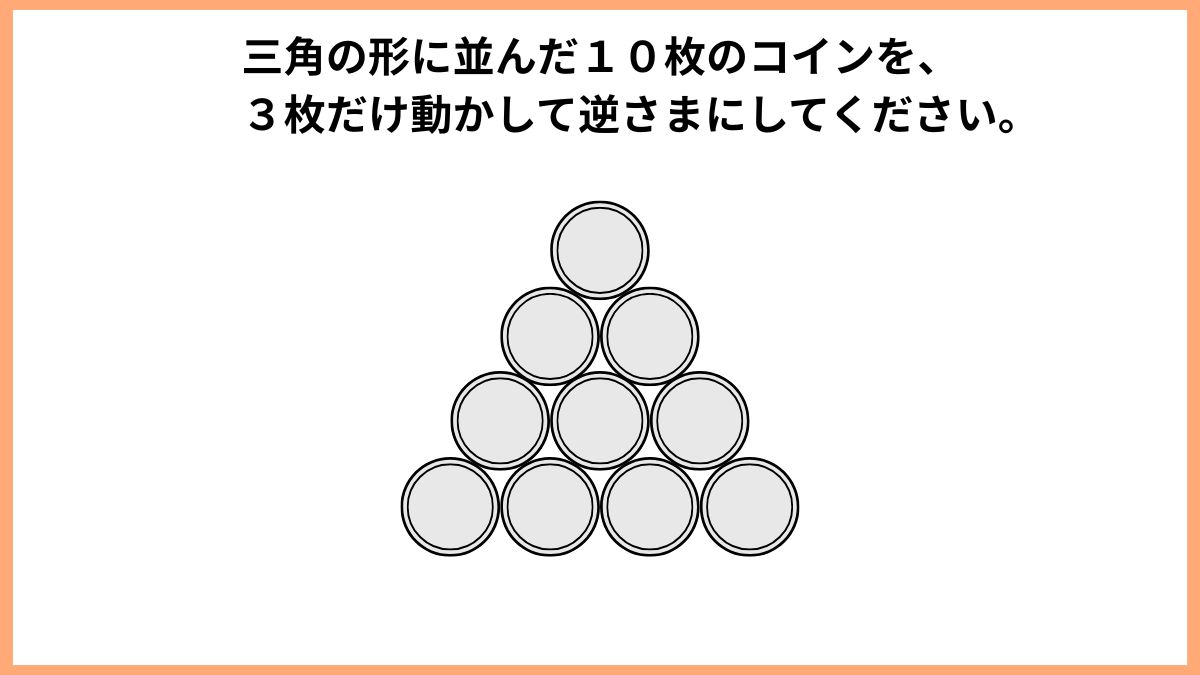 コインを使ったクイズの画像