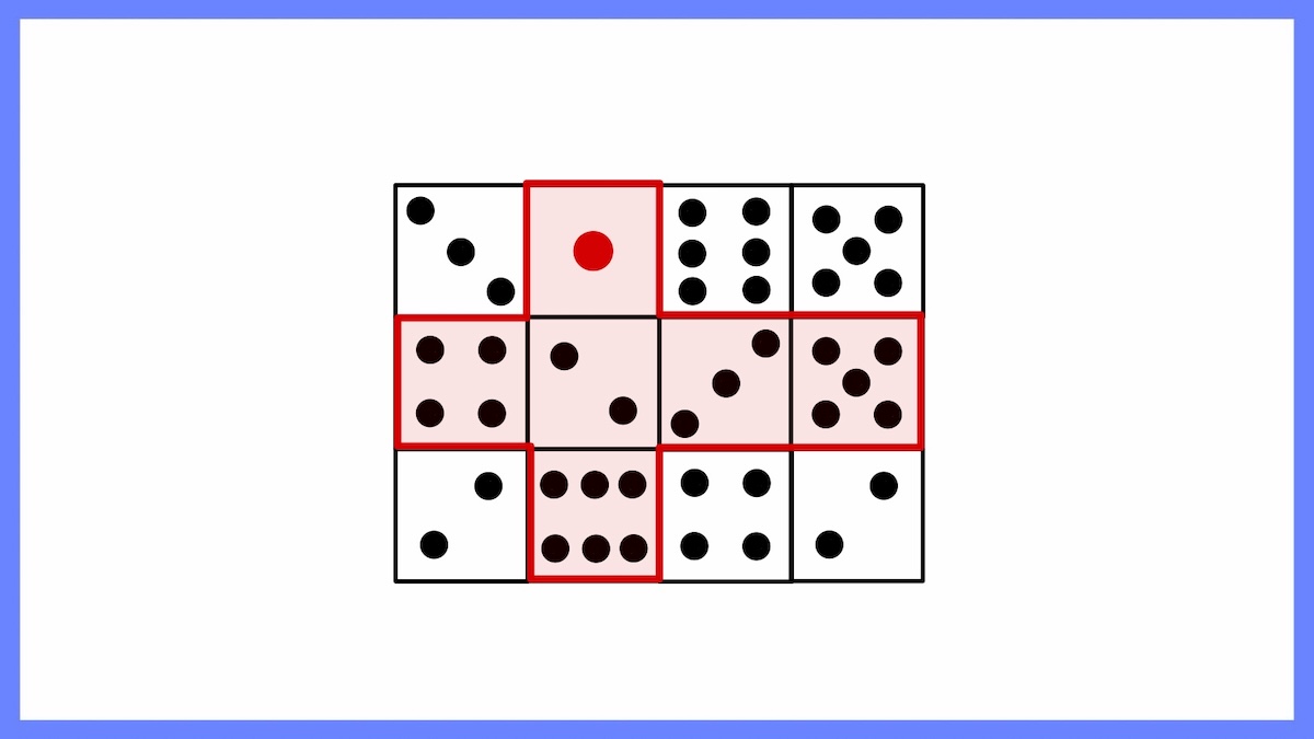 どう切り取るとサイコロになる？