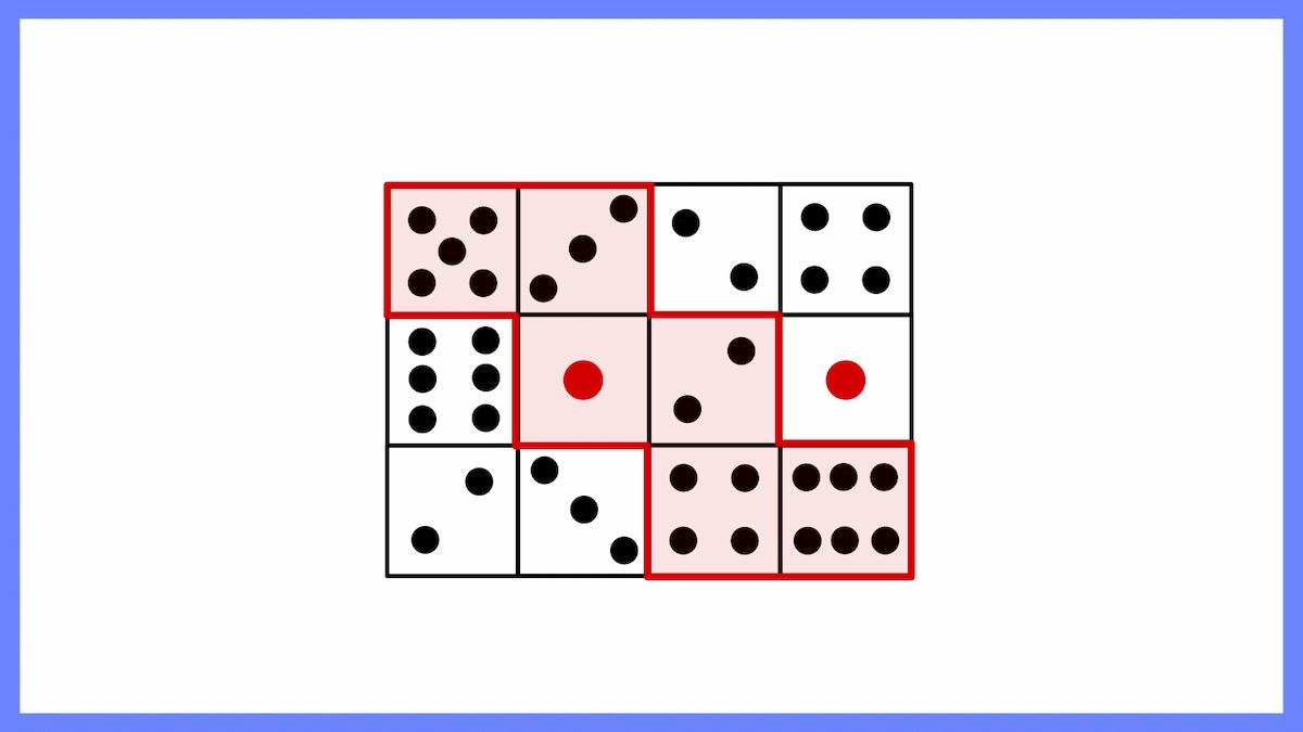 どう切り取るとサイコロになる？