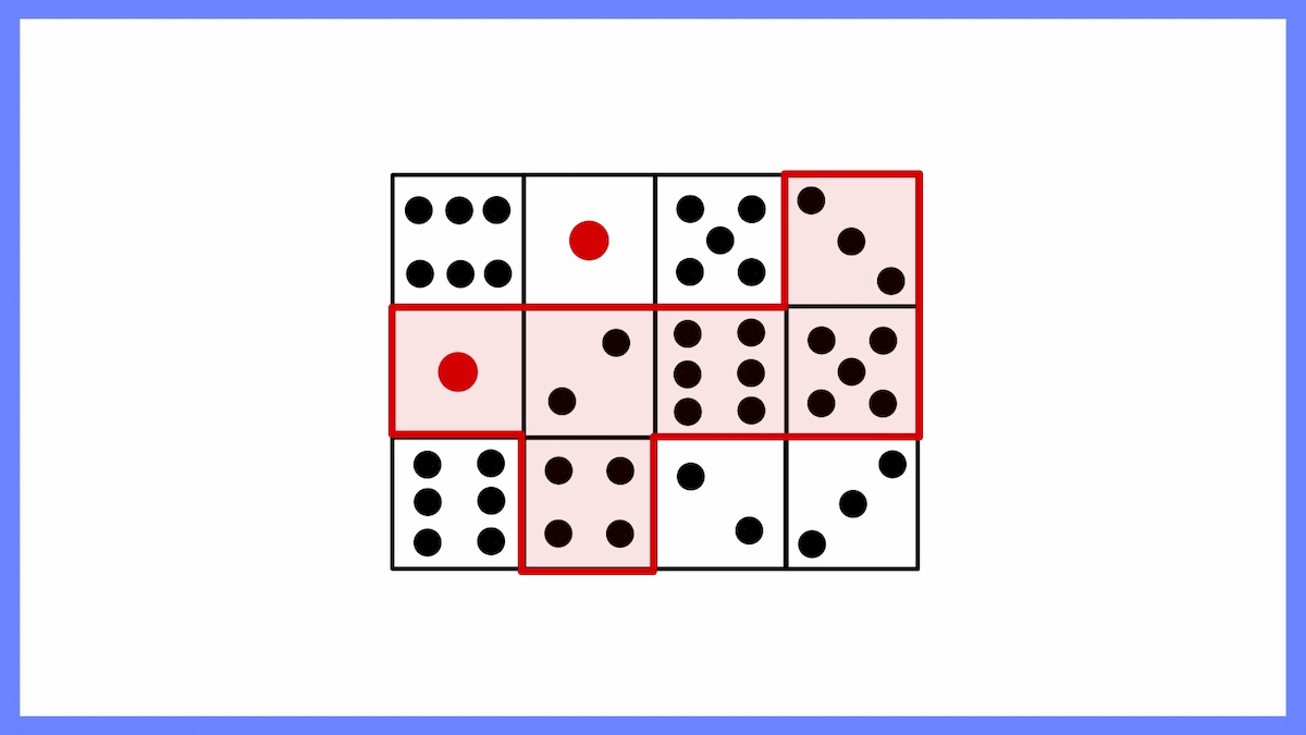 どう切り取るとサイコロになる？