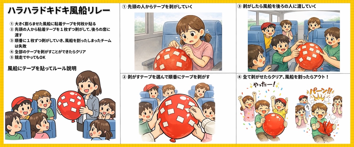 バスレク【ハラハラドキドキ風船リレー】