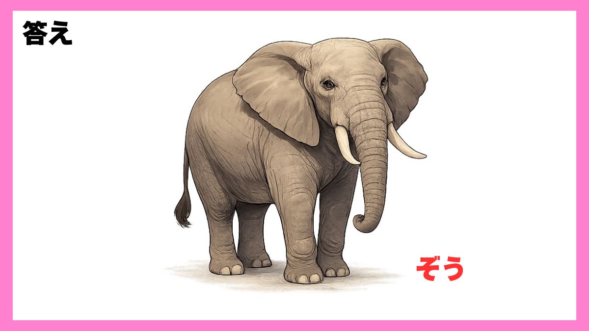 動物シルエットクイズ